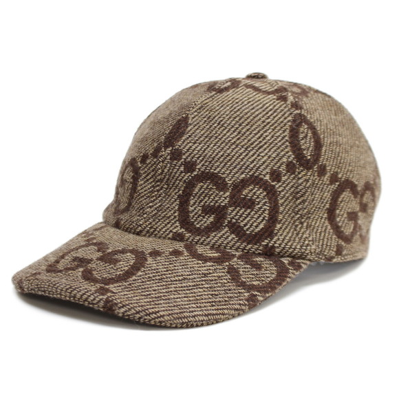 Gucci Jumbo GG Pattern Baseball Cap Beige - Picture 1 of 6